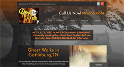 Desktop Screenshot of ghostwalkofgatlinburg.com